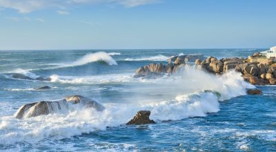 Beautiful rocky coastline - close to Cape Town.