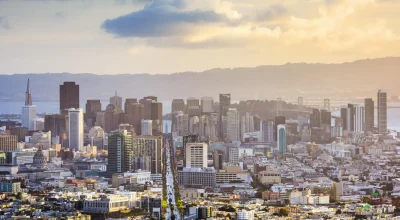 Panorama San Francisco, Kalifornia, USA.